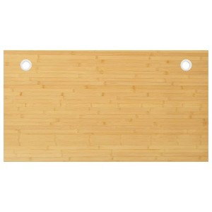 VidaXL Desk Top 43.3 in.x23.6 in.x1 in. Bamboo - 1 of 4