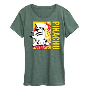 Women's - Pokémon - Tie Dye Pikachu Short Sleeve Graphic T-Shirt - 1 of 4