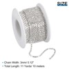 Unique Bargains Bags Clothing Decoration Crystal Rhinestone Sew on Close Claw Chain Trim - 2 of 4