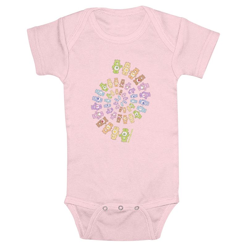 Infant's Care Bears Colorful Spiral Group Onesie, 1 of 4