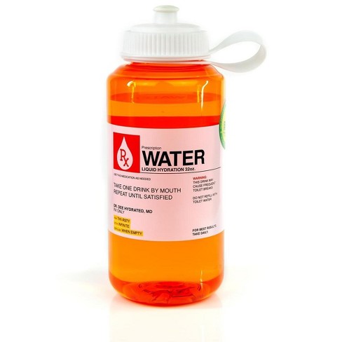 Just Funky Prescription Water 32 Oz Plastic Water Bottle With Lid : Target