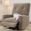 360° Swivel Glider Recliner Chair - Power Rocking Recliner for Nursery/Living Room/Office, Ergonomic Support - 4 of 4