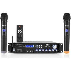 Pyle Bluetooth Multi-Channel Hybrid Pre-Amplifier System - Black - 1 of 4