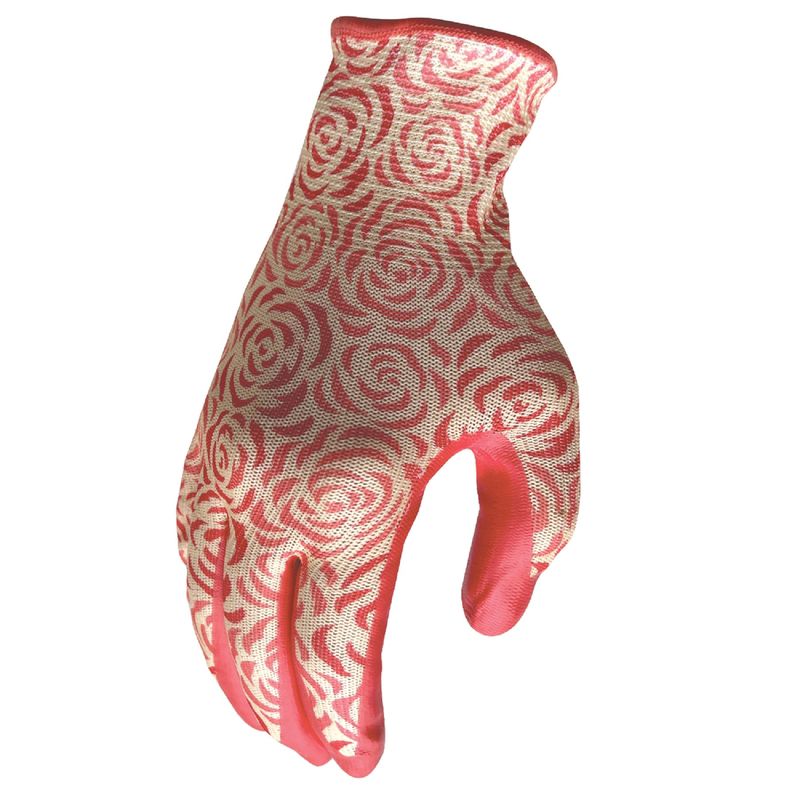 Digz Women's Indoor/Outdoor Gardening Gloves Pink M/L 3 pair, 1 of 2