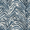 18"x18" Polyester Washed Zebra Square Throw Pillow Blue - Skyline Furniture: Indoor Comfort, Zipper Closure - 4 of 4