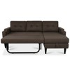 74.8" Convertible L-Shaped Sectional Sofa Bed with Storage Chaise - 4 of 4