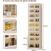 6/9-Tier Foldable Shoe Rack Organizer – Stackable Storage Cabinet with Magnetic Clear Doors, Portable for Closet, Entryway & Living Room - 4 of 4
