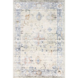Nuloom Alayah Floral & Paisley Pet Friendly Machine Washable Area Rug - 1 of 4