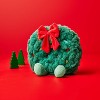 6" Holiday Wreath Stuffed Animal - Gigglescape™: Polyester, 1 Year+, 6.5" Width, 4.25" Depth, 0.2 lbs - 2 of 3
