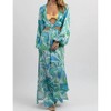 Women's POSITANO PRINT CUTOUT COVERUP - OLIVACEOUS - 3 of 4