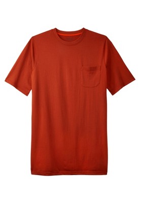 Boulder Creek by KingSize  Heavyweight Longer-Length Pocket Crewneck T-Shirt