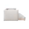 Meridian Furniture,Colton Linen Textured Fabric Twin Daybed - 3 of 4
