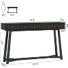 Tribesigns 55-Inch Modern Console Table, 2-Drawer Entryway Table, Sofa Table Behind Couch for Entrance, Foyer, Hallway, Living Room - 3 of 4