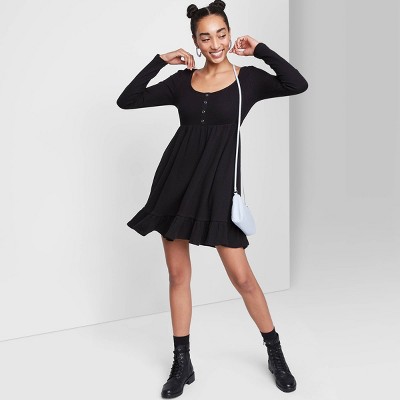 plain black dress target