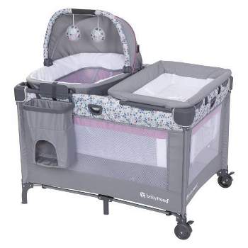 Baby Trend Nursery Den Playard with Rocking Cradle