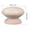 Unique Bargains Wood DIY Corrosion-Resistant Dressing Table Cabinet Knob 5 Pcs - 2 of 4