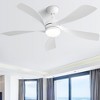 BestParts 52" Modern LED Ceiling Fan - 3-Color Dimmable, 5 ABS Blades, Remote Control - 2 of 4