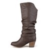 Journee Collection Womens Late Stacked Heel Mid Calf Boots - 2 of 4