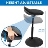 Mount-It! Ergonomic Sit Stand Stool, Leaning Chair for Standing Desk, Height Adjustable Up to 34. 6" - 3 of 4