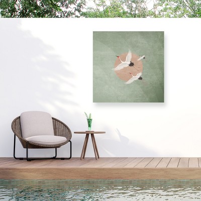 Trademark Fine Art - Emel Tunaboylu  Turnalar Yosun Yesili Matted Framed Art