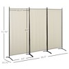 NicBex 3-Panel Room Divider Folding Fabric Privacy Screen with Metal Legs Partition for Home & Office - 3 of 4