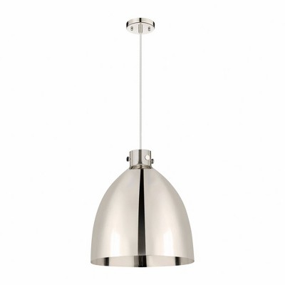 Newton Bell - 1 Light Pendant In Industrial Style-19.63 Inches Tall and 18 Inches Wide