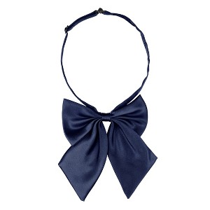 Allegra K Women's Adjustable Solid Color Pre-tied Bowknot Uniform Work Costume Bow Tie - 1 of 4