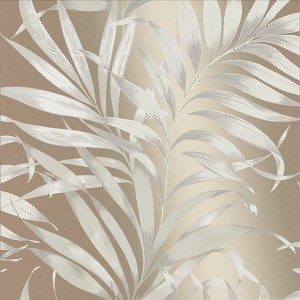 Yasuni Nude Cream Neutral Leaves Tropical Paste the Wall Wallpaper - 1 of 4