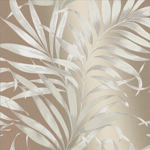 Yasuni Nude Cream Neutral Leaves Tropical Paste The Wall Wallpaper