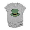 Simply Sage Market Leprechaun Hat Short Sleeve Tee - M - Heather Grey - 2 of 4