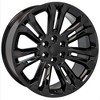 OE Wheels CV43B 22 Inch Rim Fits Silverado 1500 Style 6x139.7 22x9 Gloss Black - Hollander 5666 (1) - 4 of 4