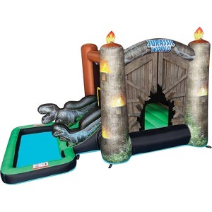 Jurassic World Bounce House with Water Slide and Pool - 1 of 4