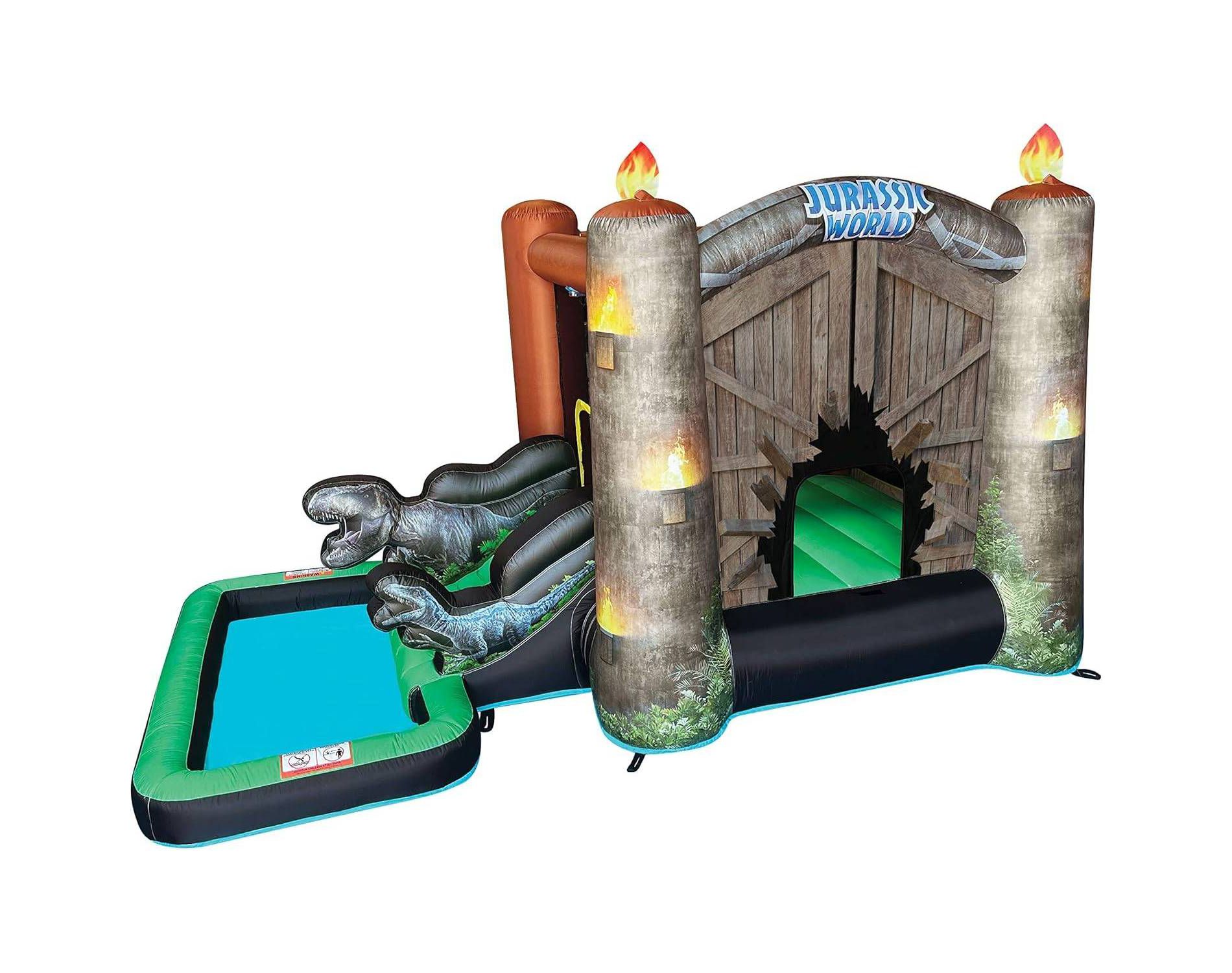 Jurassic World Bounce House with Water Slide and Pool