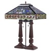 Chloe Lighting "sherwin" Tiffany-Style 2 Light Mission Table Lamp 16" Shade - 2 of 4