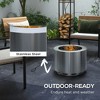 Resenkos Smokeless Fire Pit, Portable Camping Bonfire Stove with Poker for Backyard Patio Picnic, Steel, - 4 of 4