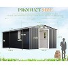 AMERLIFE Outdoor Storage Shed with Sliding Doors Two 4-Pane Windows - 2 of 4