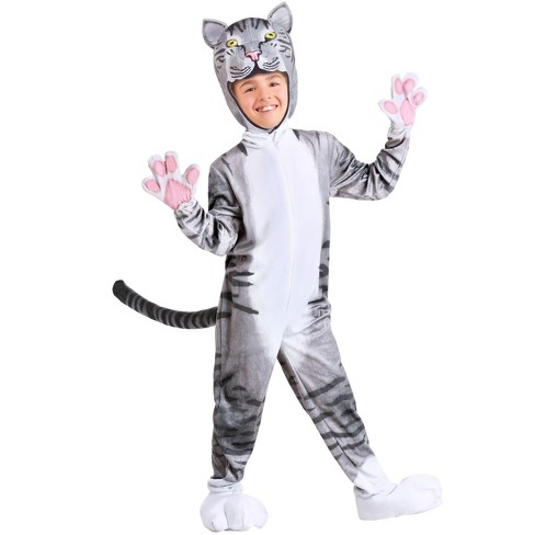 Kids white shop cat costume