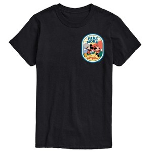 Men's - Disney - Mickey and Minnie Mouse Hike More Worry Less Short Sleeve Graphic T-Shirt - 1 of 4