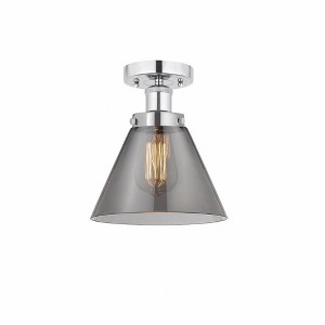 Cone - 1 Light Semi-Flush Mount In Industrial Style-9.75 Inches Tall and 7.75 Inches Wide - 1 of 1