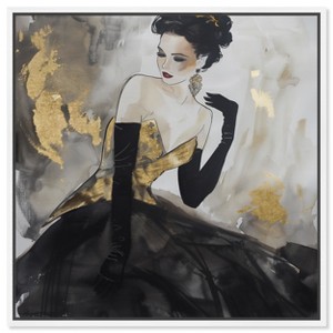 Art Remedy Steeped in Golden Glam Gold Fashion Wall Art Framed - 1 of 4