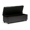 CAVINAS Linen Storage Ottoman Bench,Ottoman with Tufted Diamond Detail and Nailhead Trim for Living Room,Bedroom - 2 of 4