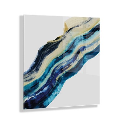 23" x 23" Wavy Lines by Amy Light Hall Floating Acrylic Unframed Wall Canvas - Kate & Laurel All Things Decor