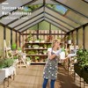 Whizmax Greenhouse for Outdoors, Polycarbonate Greenhouse with Roof Vent, Sliding Lockable Door, Aluminum Large Walk-in Greenhouse for Outside Garden - 2 of 4