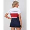 Womens Polo Shirts Short Sleeve Summer Printed Tops 2023 Lightweight Athletic Golf Tennis Shirts - image 4 of 4