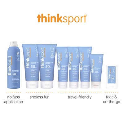 thinksport Clear Zinc Face Mineral Sunscreen Lotion - SPF 50 - 2 fl oz