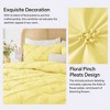 BAGOKIE 3 Pieces Floral Pinch Pleat Bed in a Bag Comforter Set for All Season - 4 of 4