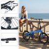 VisioGear 20" Folding City Bike, 7-Speed Folding Bike, Blue, 57.09"*24.8"*39.37" - 2 of 4
