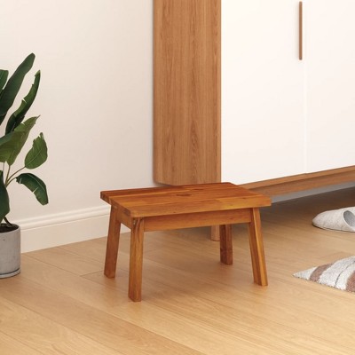 vidaXL Step Stool Various Solid Acacia Wood Small Durable Step Stool