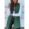 Imily Bela Oversized Hooded Puffer Vest Long Sleeveless Quilted Winter Outerwear for Women - 3 of 4
