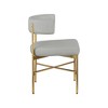 Meridian Furniture,Rivage Durable Linen Textured Fabric Dining Chair, Set of 2 - 4 of 4